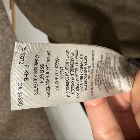 French Connection Velvet Olive Short Sleeve Mini Dress Size 2 - Picture 6 of 8